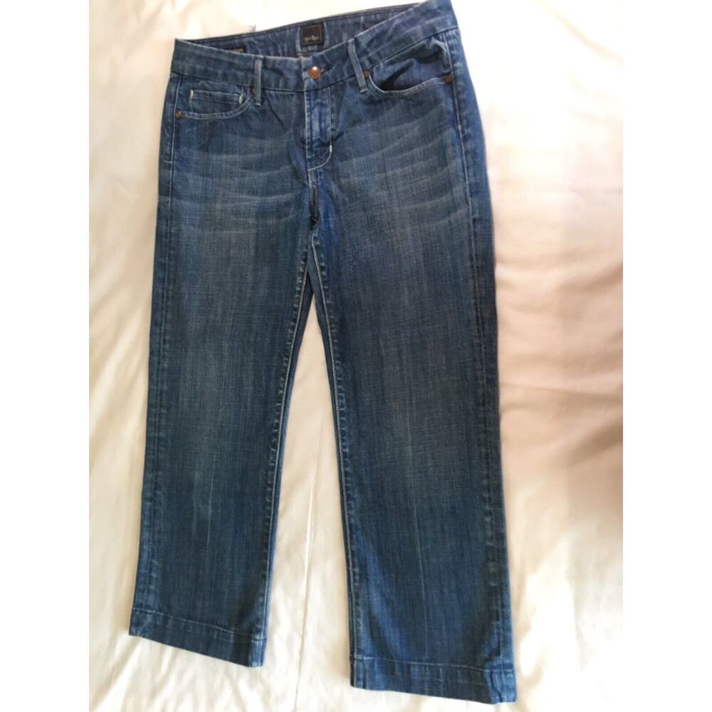 Miss Vigoss Jeans Madison Capris Women's Sz 30 Cropped Denim Distressed